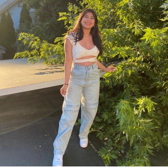 Sz 26 BDG Extreme Baggy Construction Jeans - Picture 3 of 16